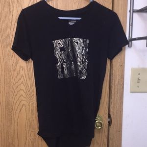 Black “Push your limits” top